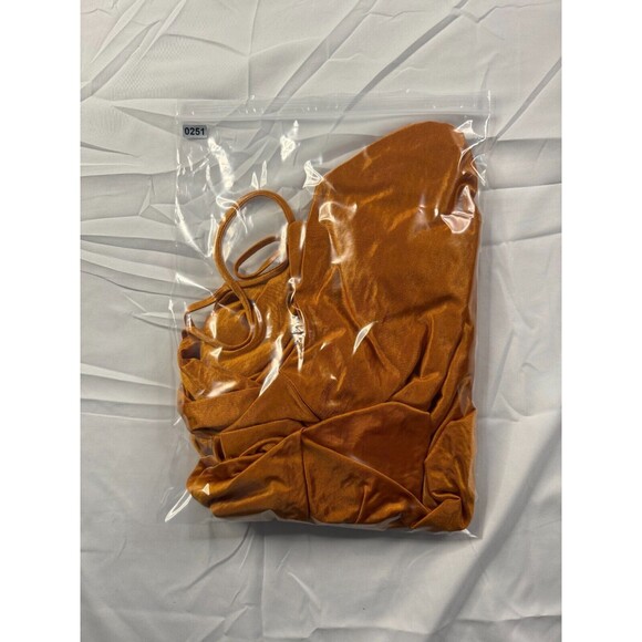 Sincerely Jules Dress Womens Size Large Slip Spaghetti Strap Sleeveless Brown - Picture 7 of 8